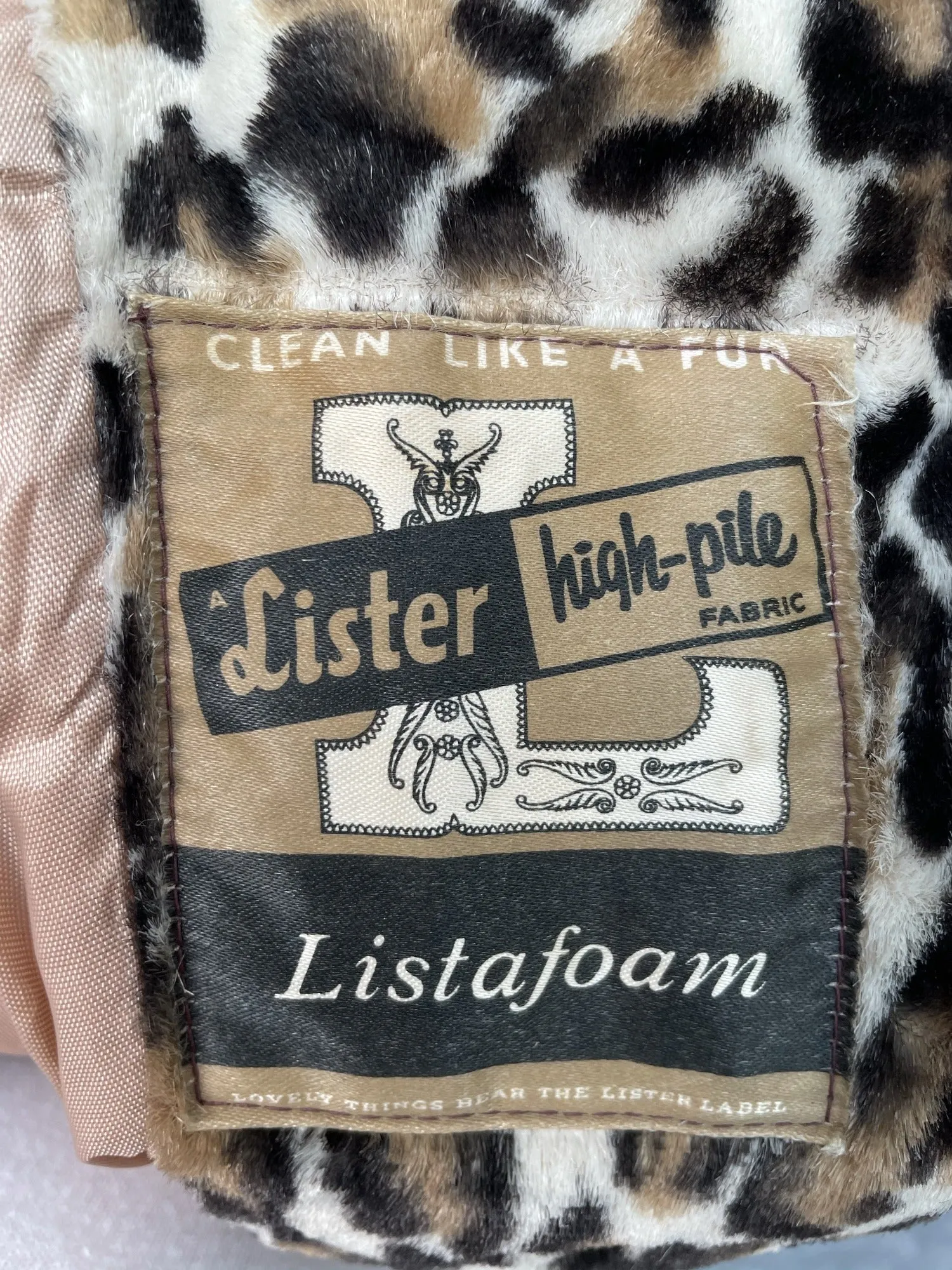 1950s Faux Leopard Fur Cape Coat - Size 16