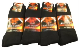 6 Pack Men's Thermal Boot Socks Warm Work Socks Reinforced Heel Toe Support Insulated for Hiking Camping UK 6-11 EUR 39-45 Black Navy Grey by Sock Stack
