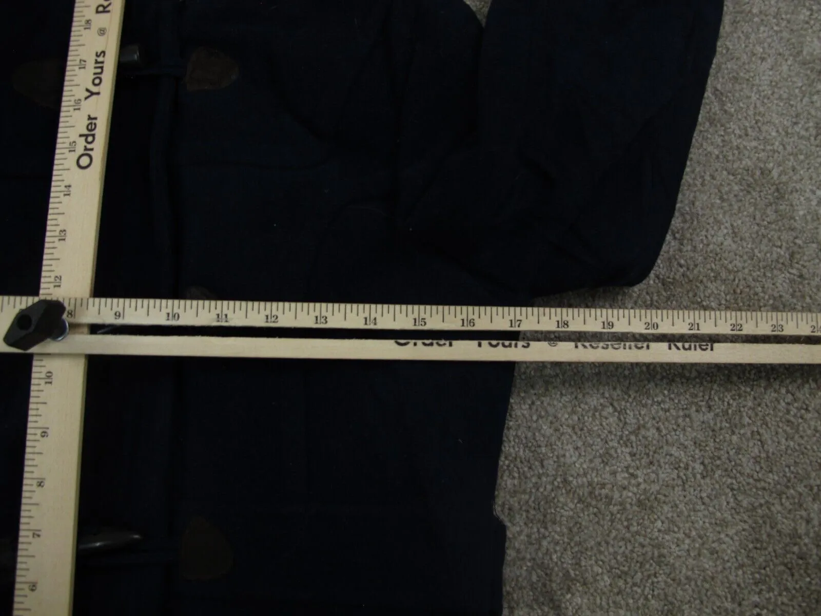 Aeropostale Women Hoodie Duffle Coat Long Sleeve Buckle Closure Navy Blue Size M