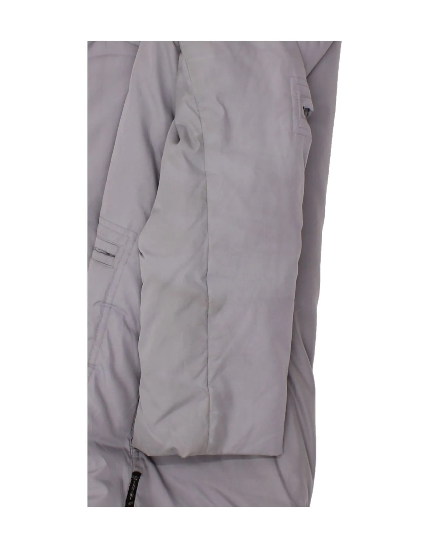 ARMANI JEANS Womens Hooded Duffle Coat UK 18 XL Grey Polyester