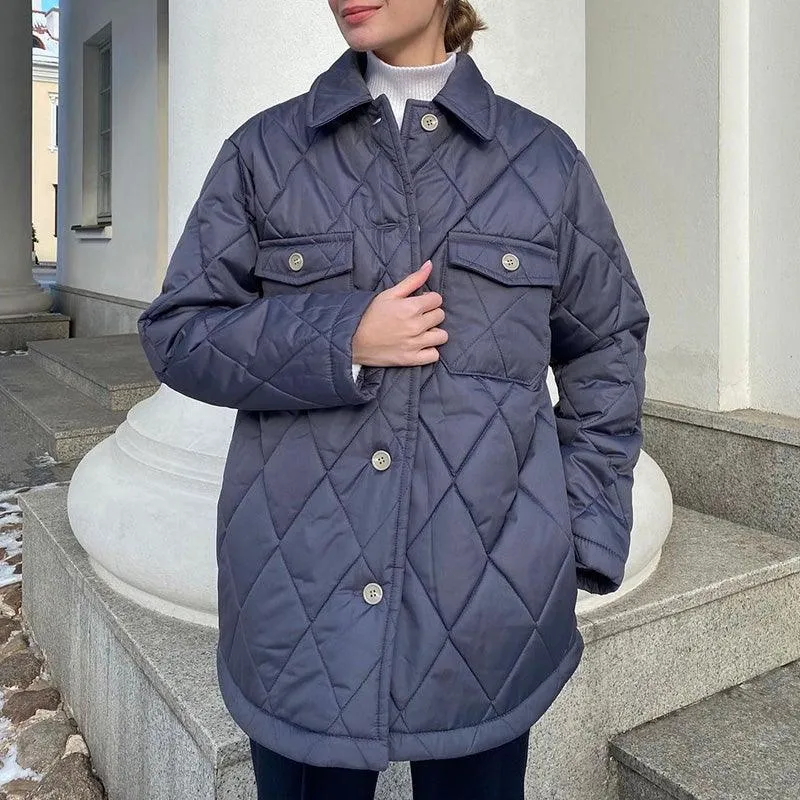 C19 Women's Button Down Winter Coat