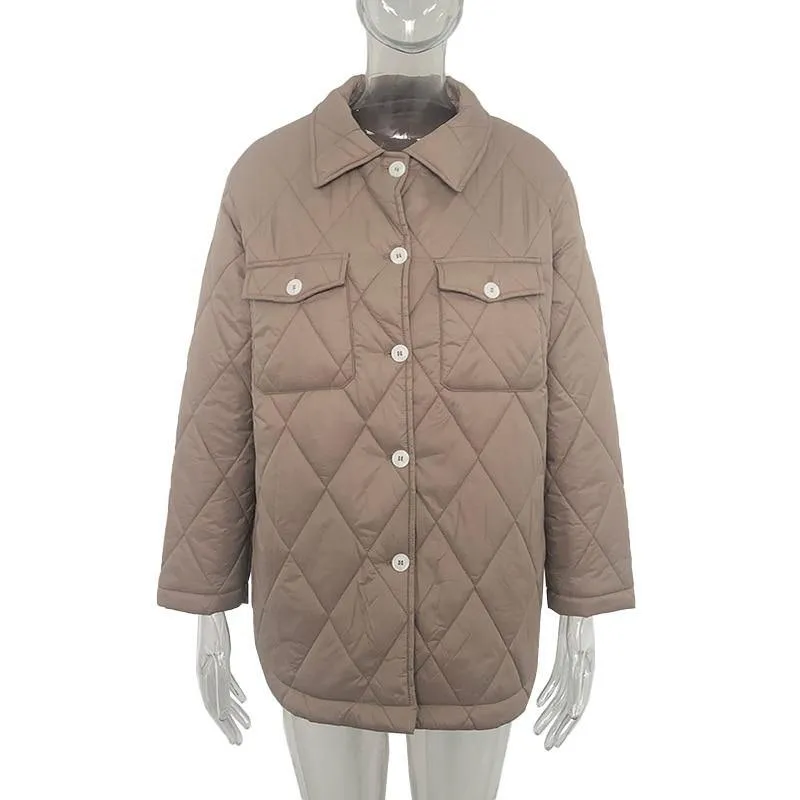 C19 Women's Button Down Winter Coat