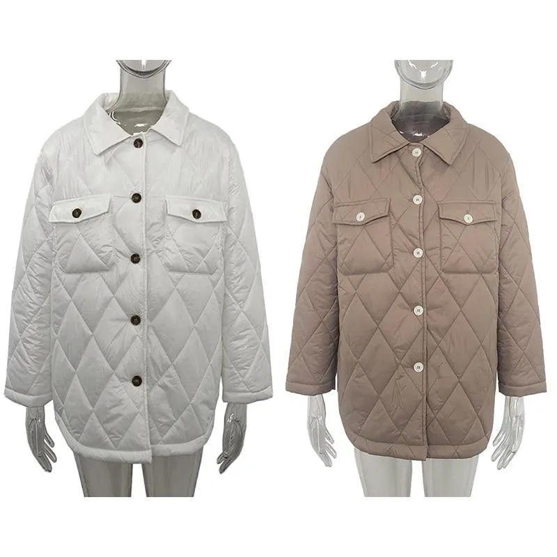 C19 Women's Button Down Winter Coat