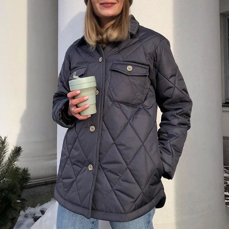 C19 Women's Button Down Winter Coat