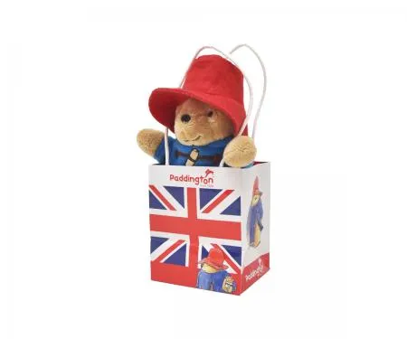 Classic Paddington Bear in Union Jack Bag