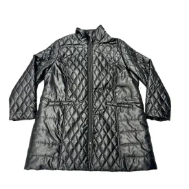 Coat Puffer & Quilted By Roamans In Black, Size: L