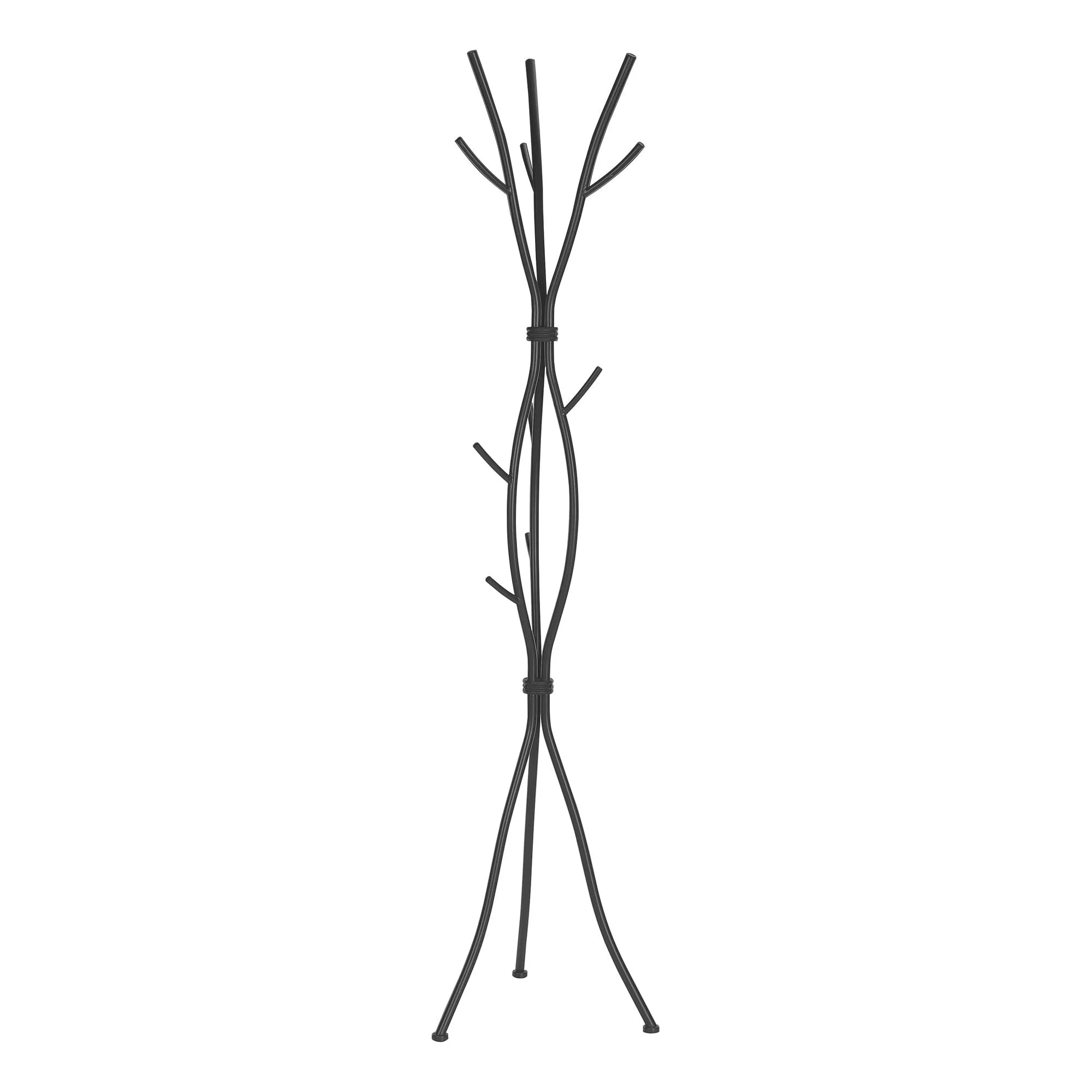 Coat Rack, Hall Tree, Free Standing, 11 Hooks, Entryway, Contemporary & Modern by Couch.com
