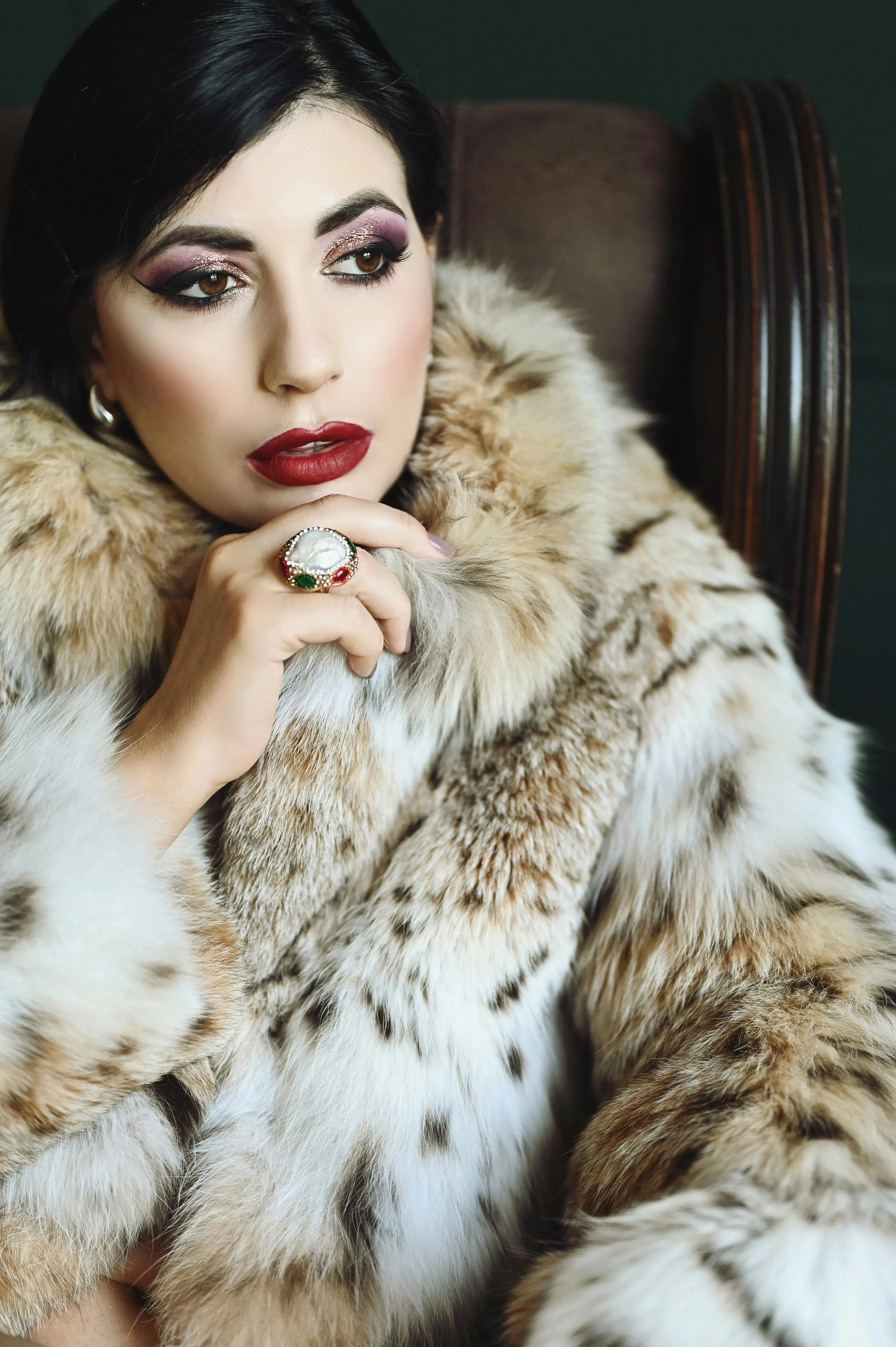 Cruella Leopard Faux Fur Coat