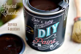 DIY Layered Chocolate Paint