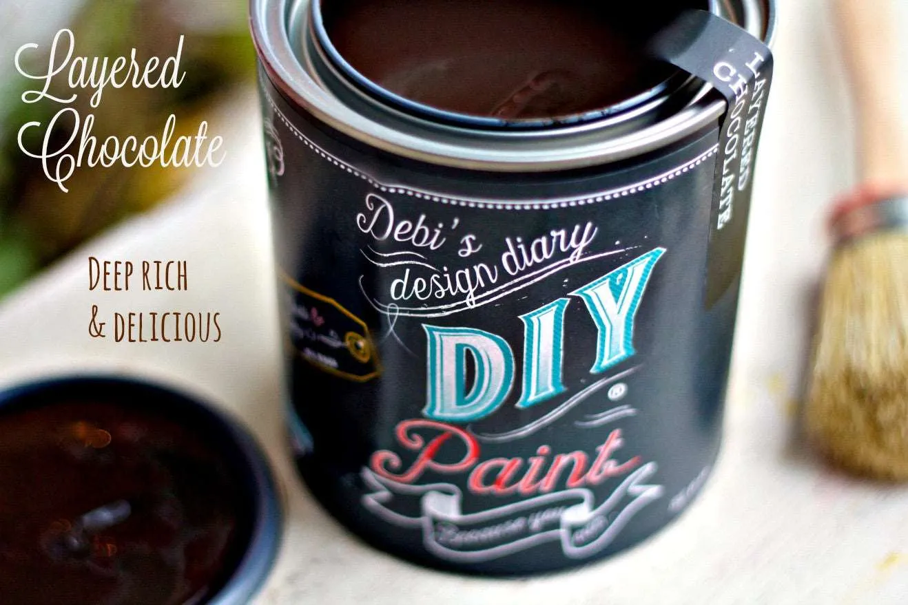 DIY Layered Chocolate Paint