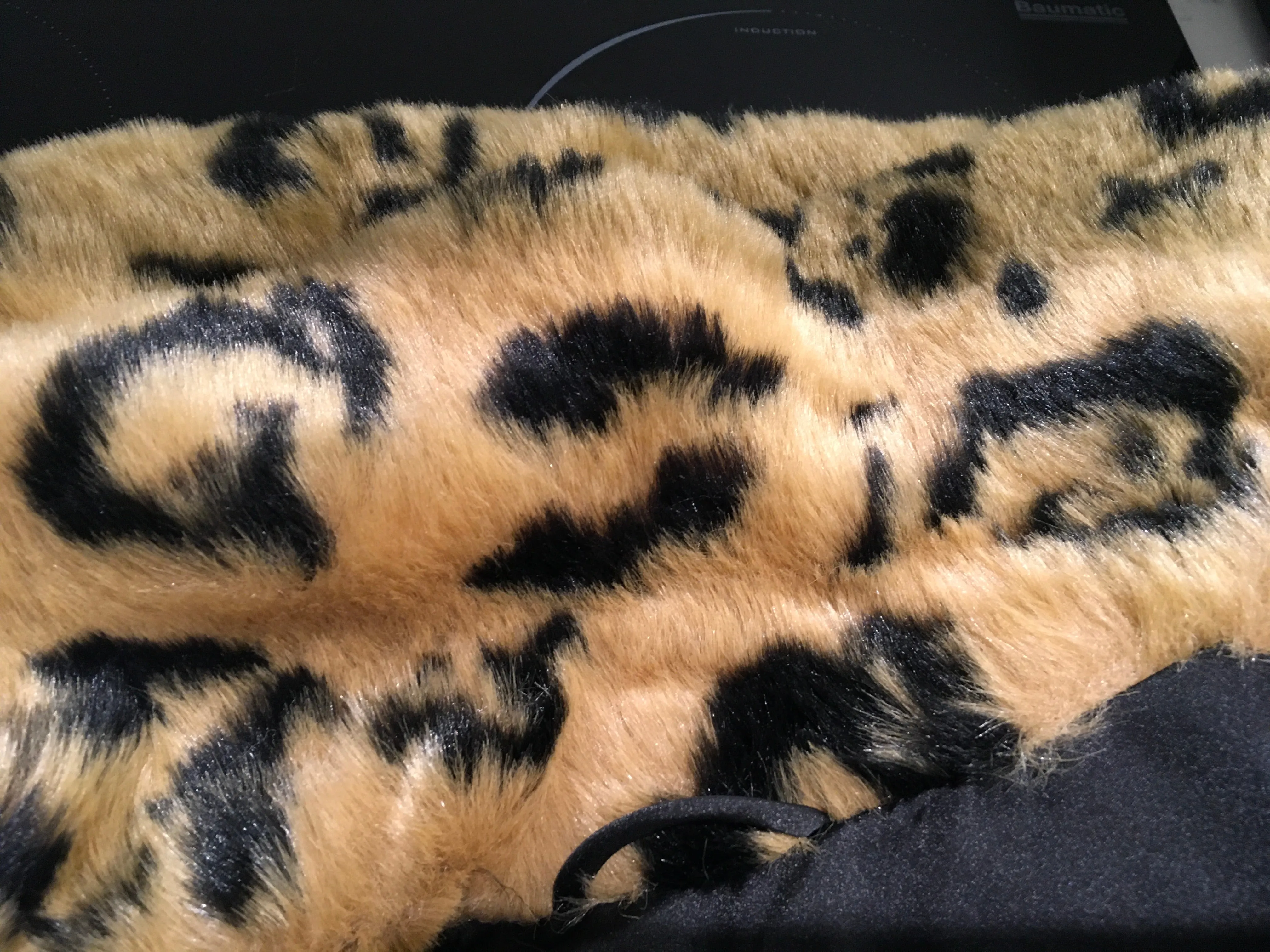 Essentiel Antwerp Leopard Print Faux Fur Coat 38 US 6 UK 10 ladies