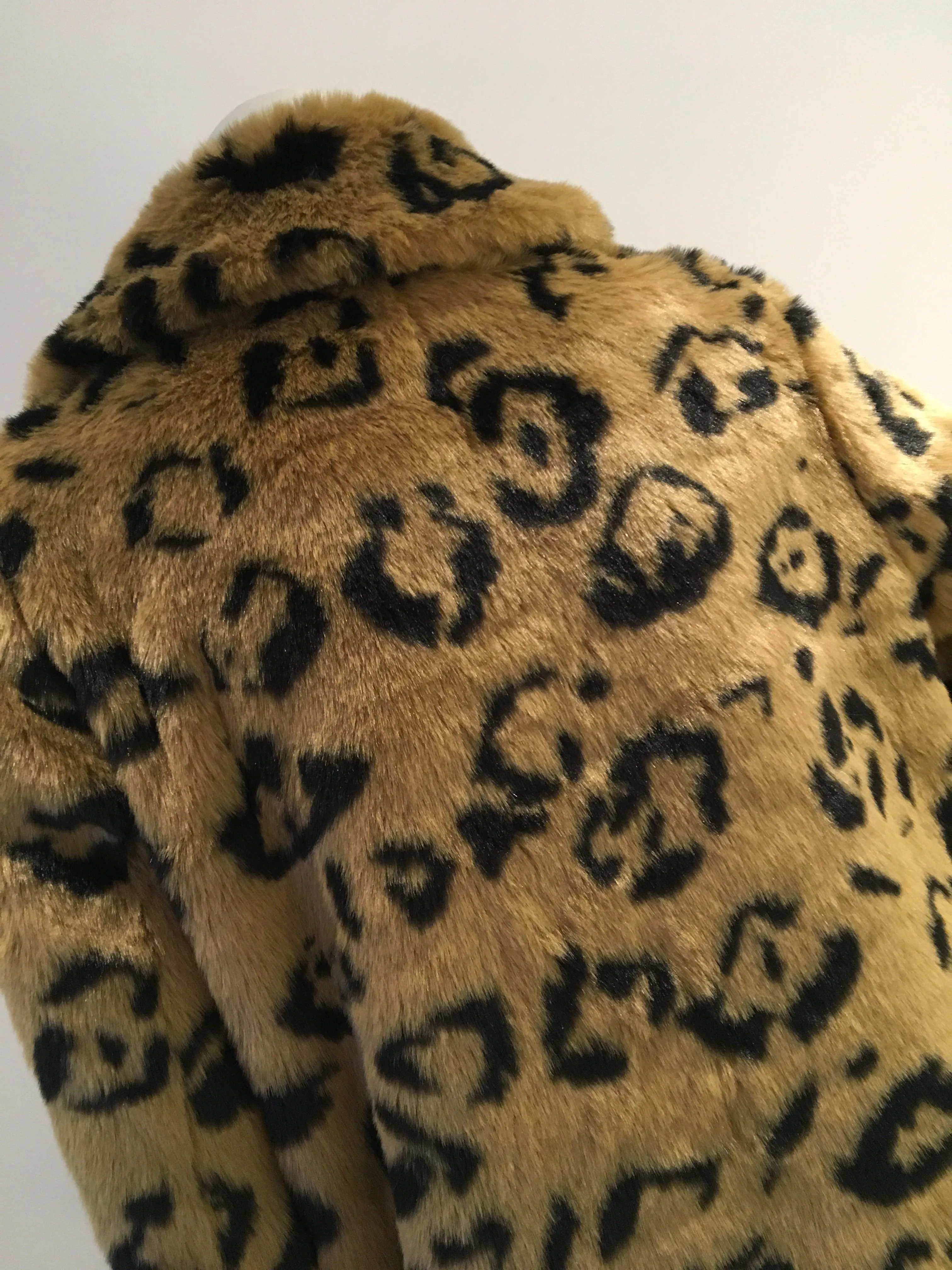Essentiel Antwerp Leopard Print Faux Fur Coat 38 US 6 UK 10 ladies