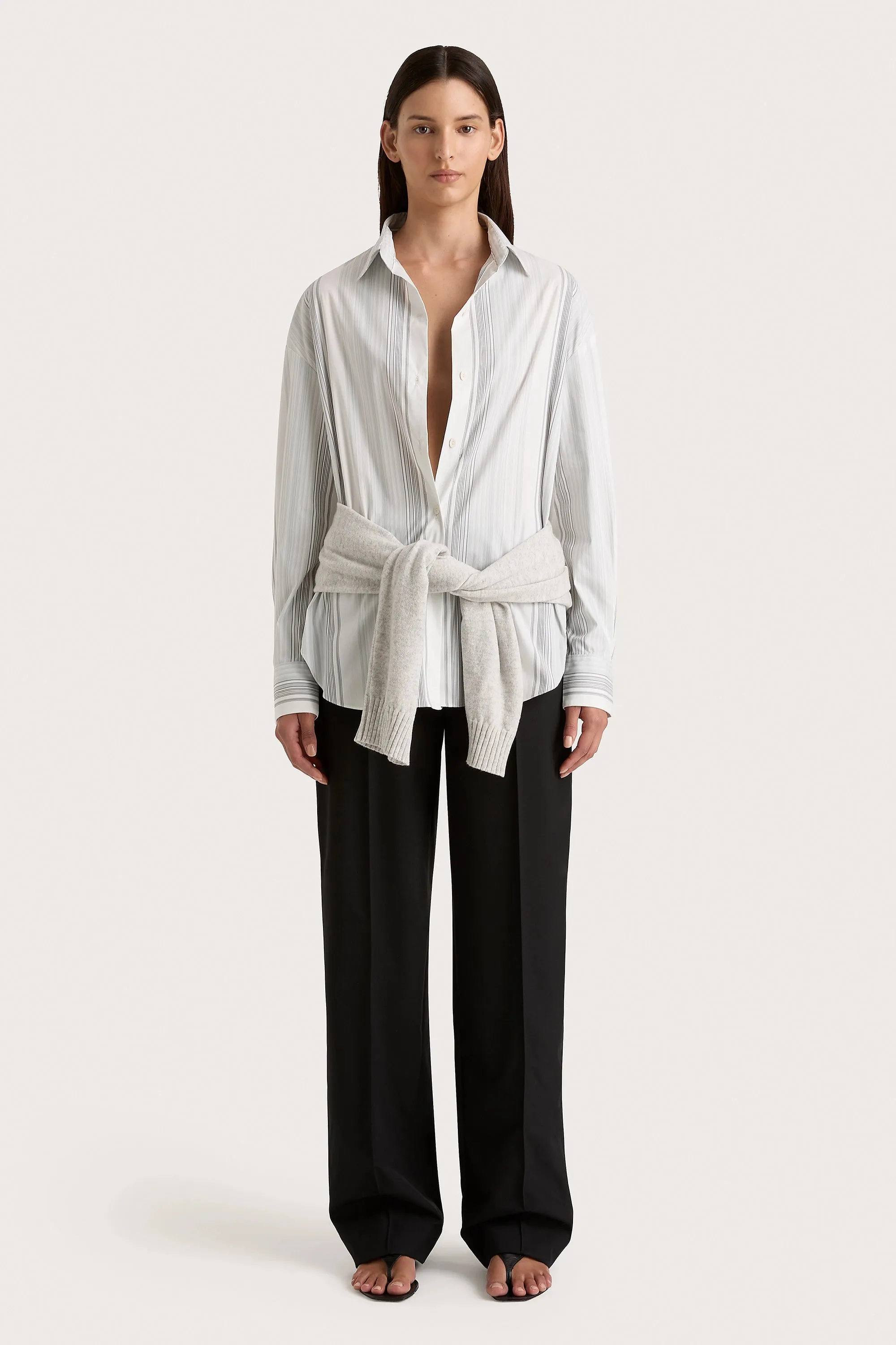 Frederikke Cashmere Sweater Grey Marle