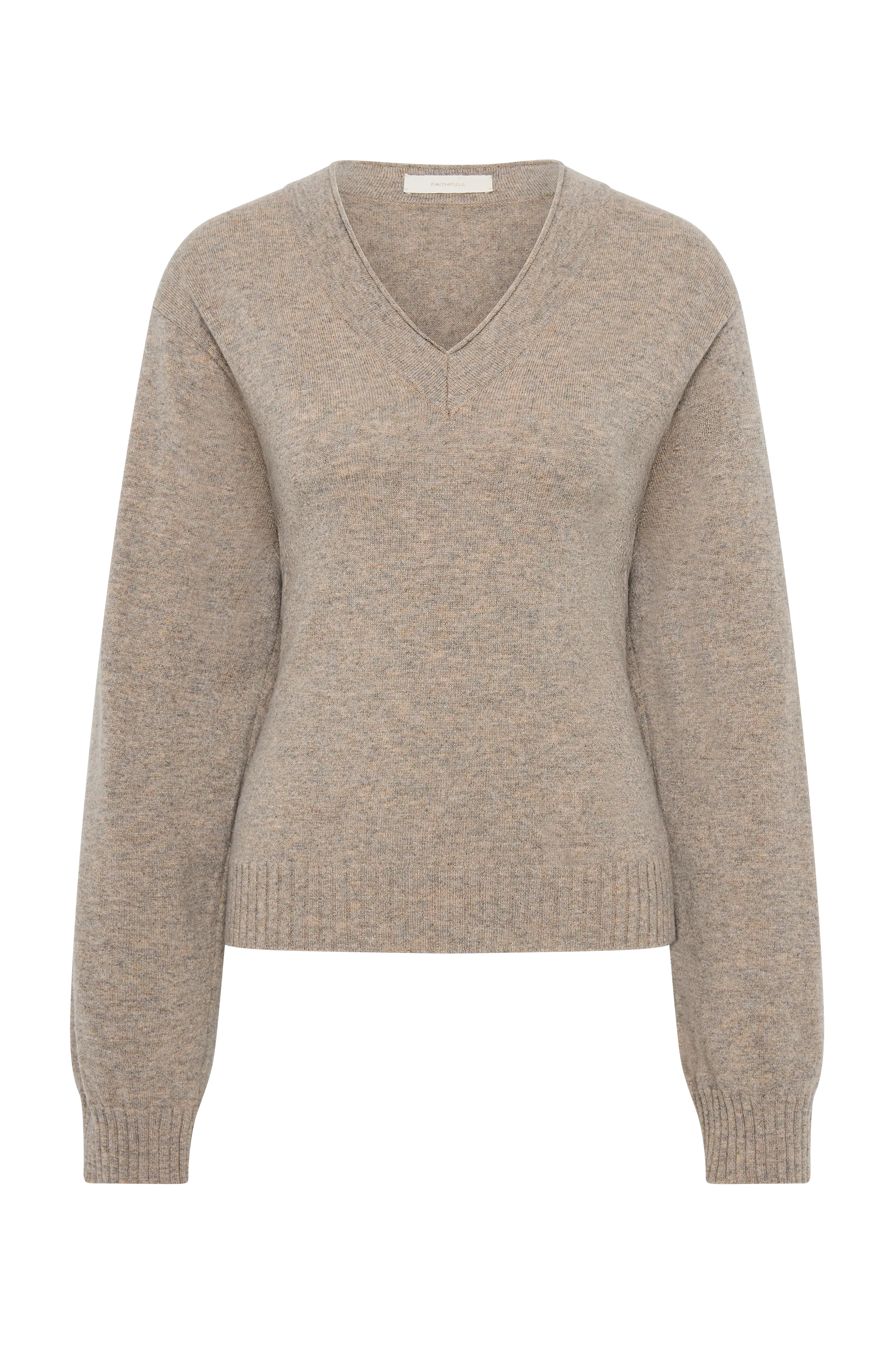 Frederikke Cashmere Sweater Taupe Marle