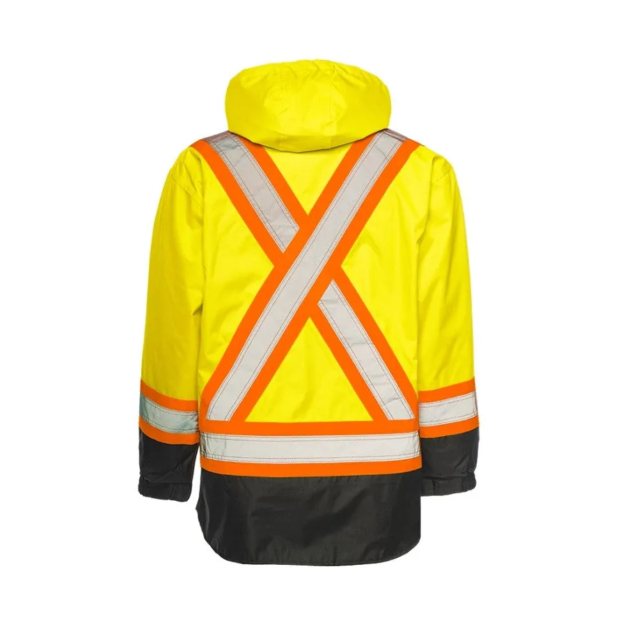 Hi-Vis 6-In-1 Winter Traffic Parka by Ground Force- Style TP6