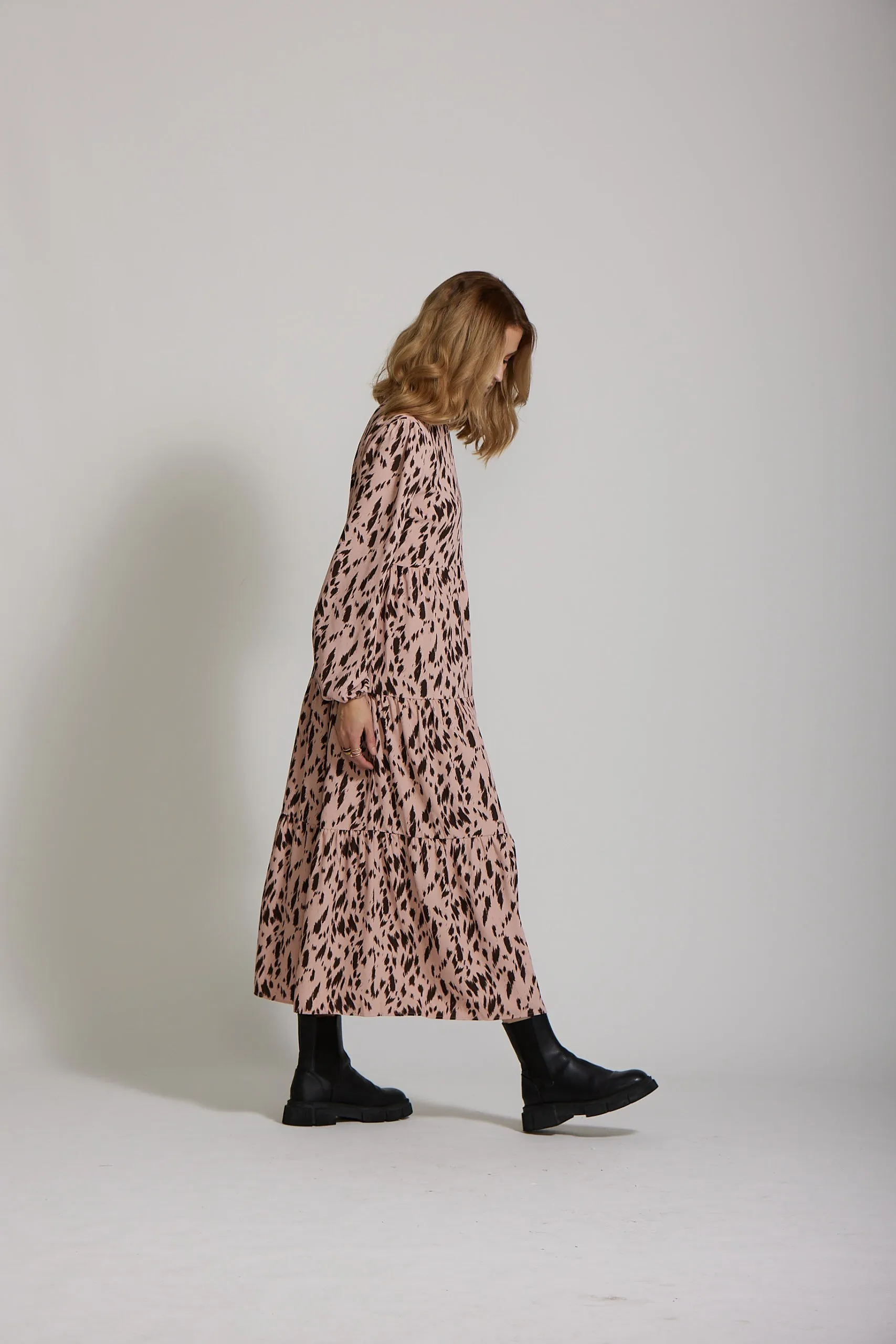 Ivy Dress - Blush print