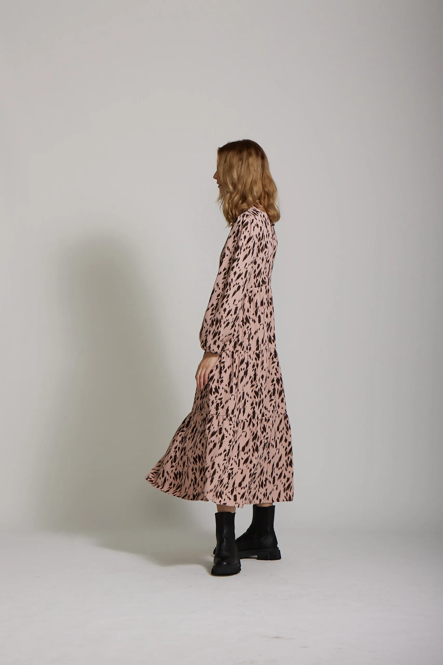 Ivy Dress - Blush print