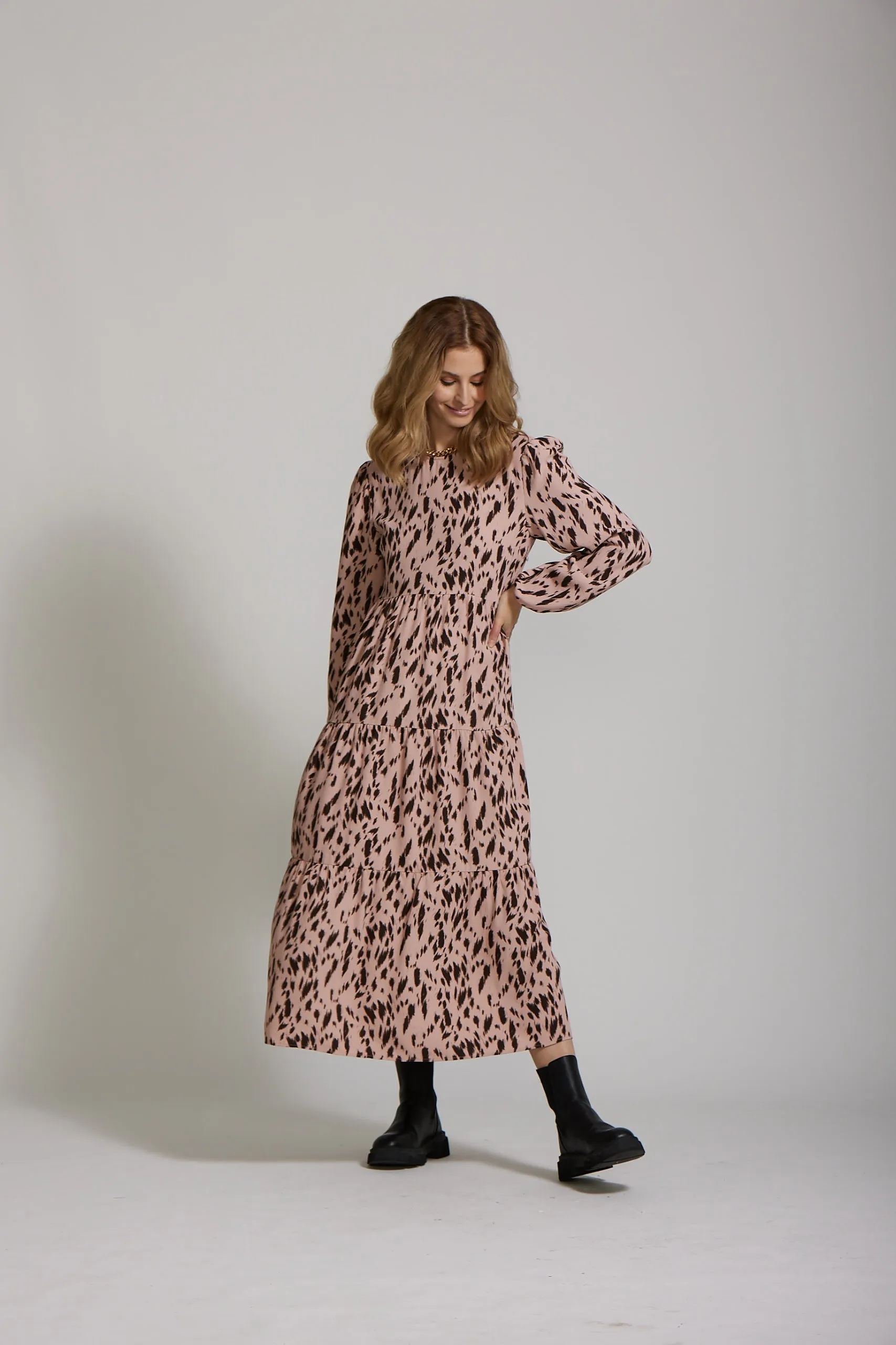 Ivy Dress - Blush print