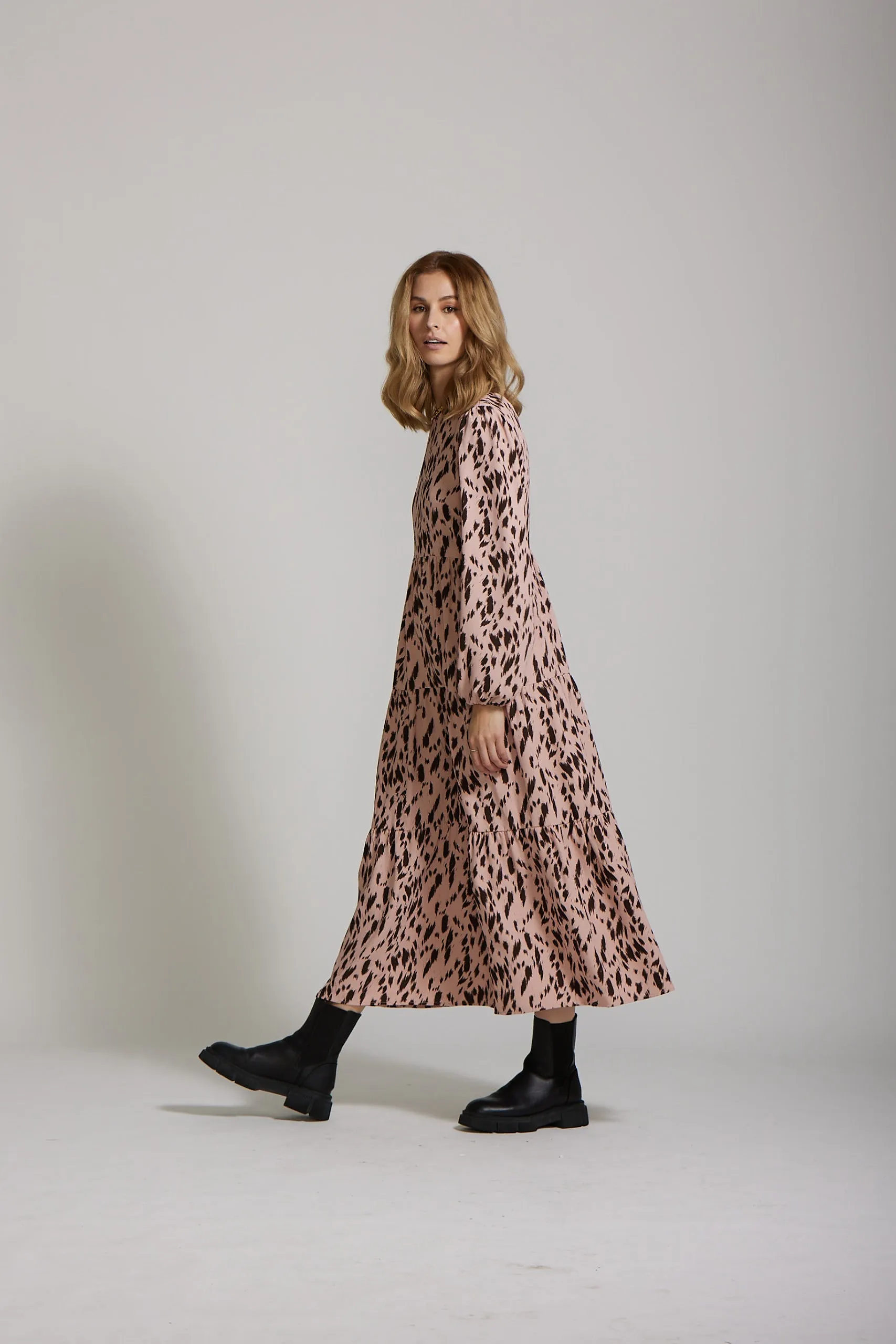 Ivy Dress - Blush print