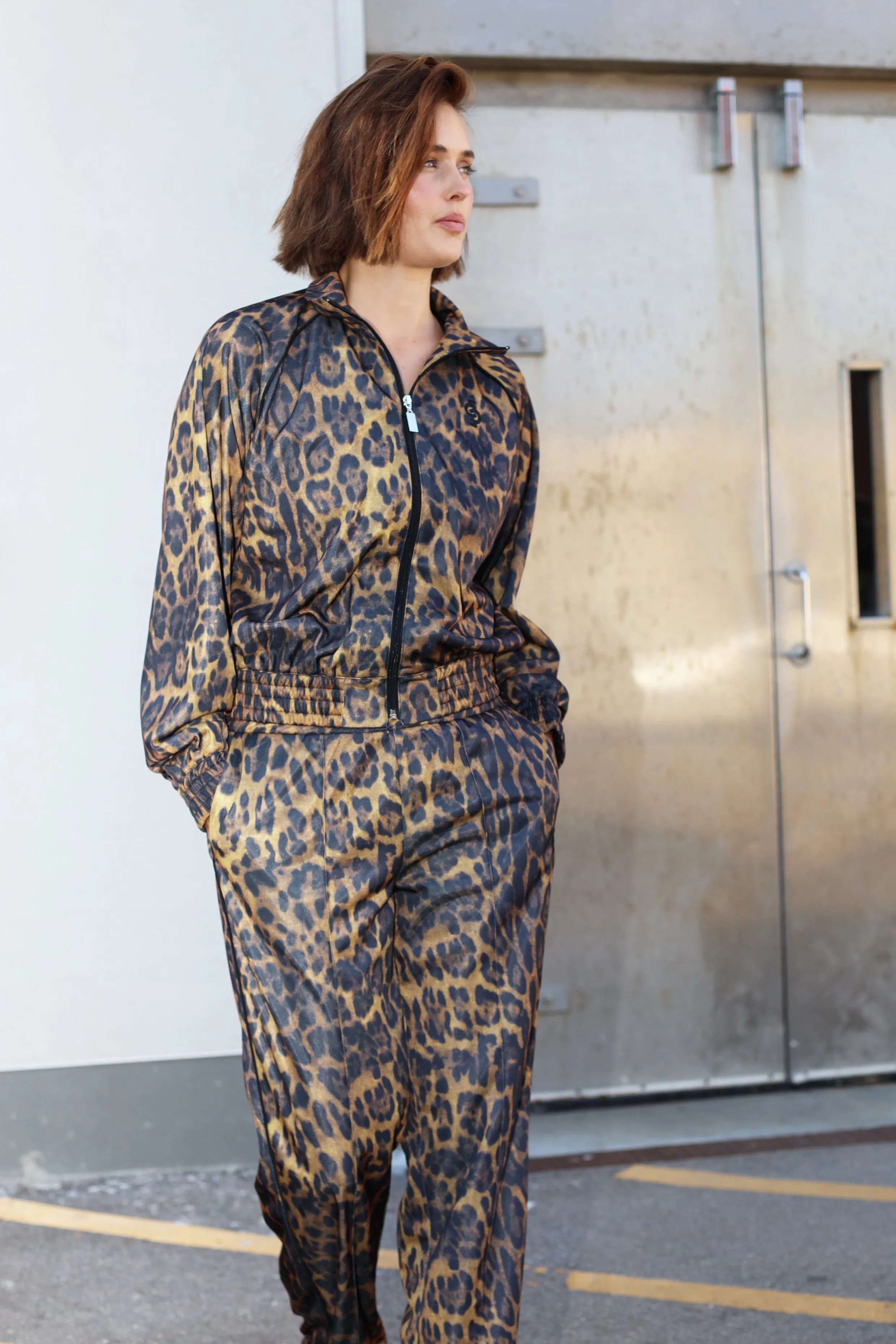 Lesliecras Track Pants - Hazy Leopard