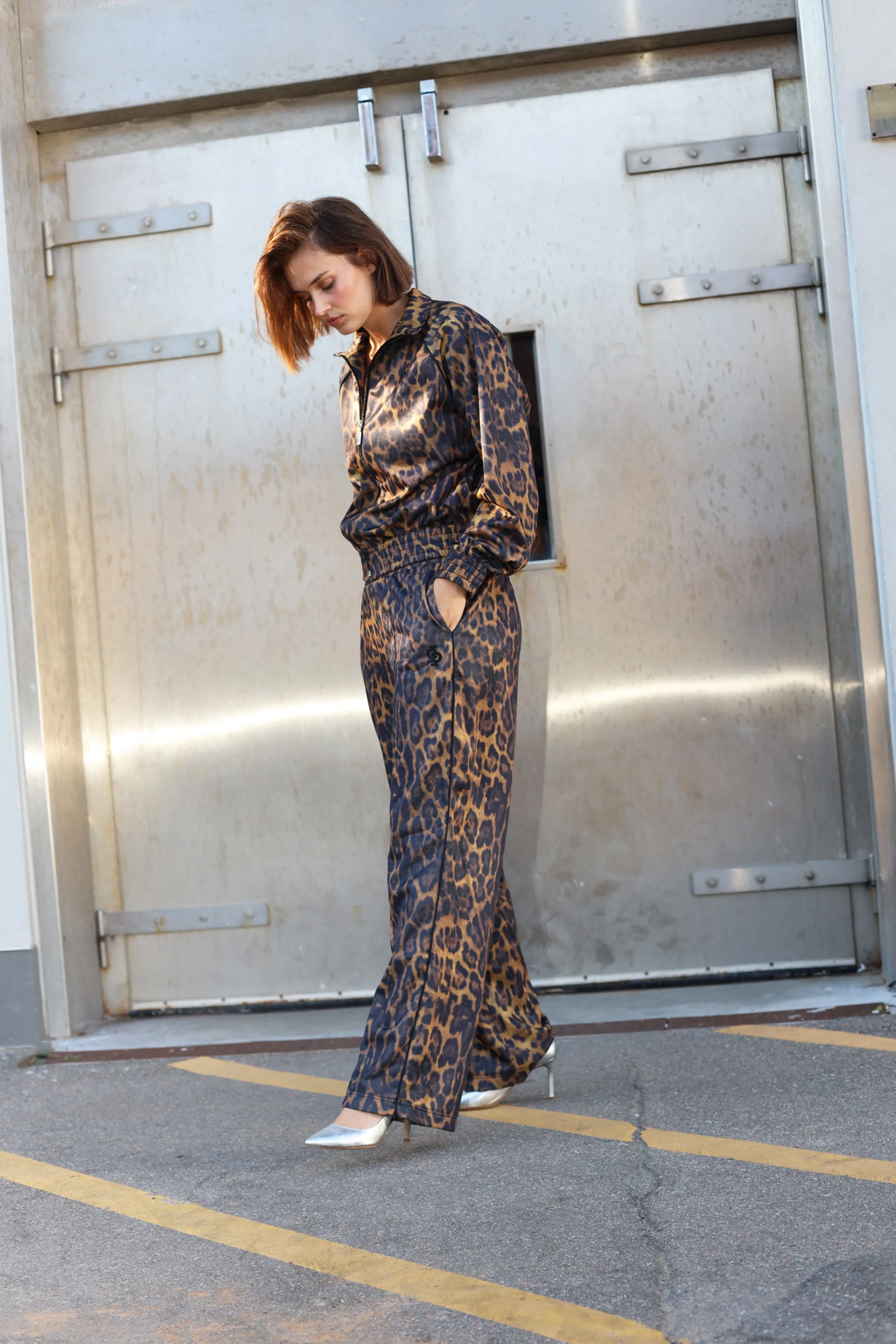 Lesliecras Track Pants - Hazy Leopard