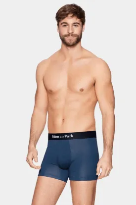 Lot de 2 boxers Eden Park bleu rayé et marine