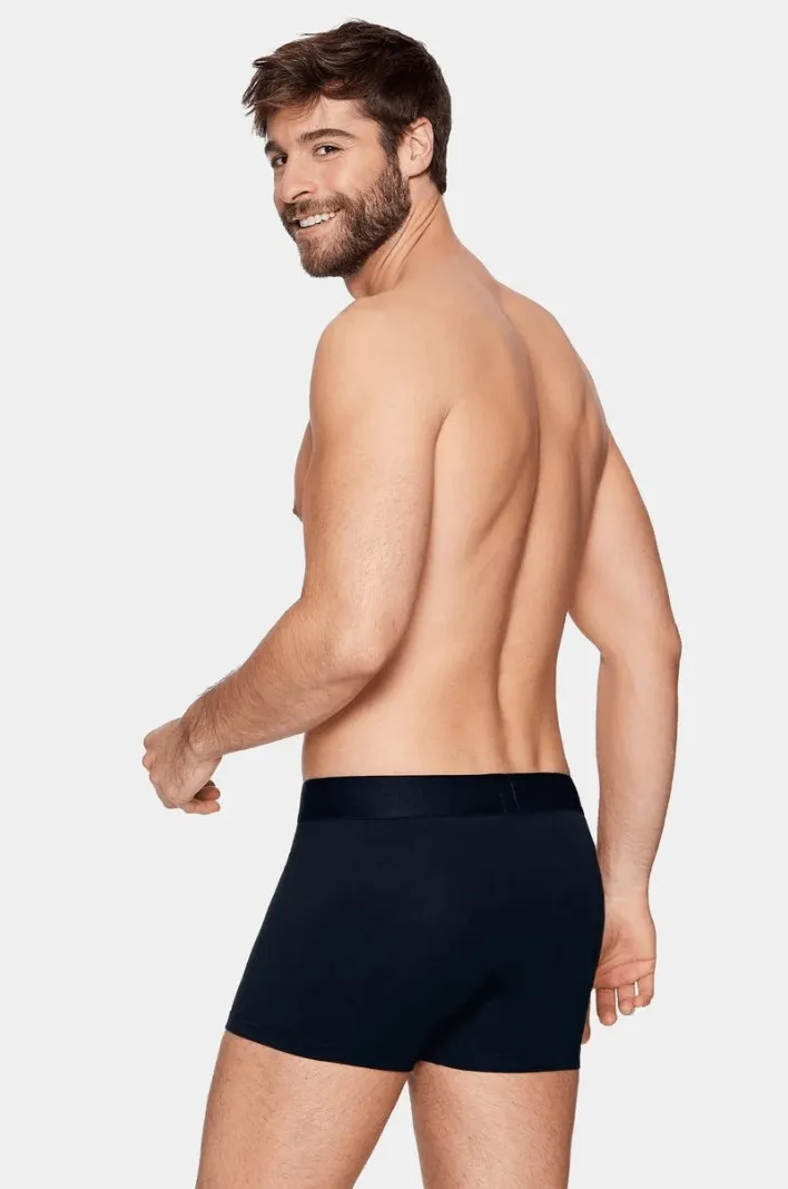 Lot de 2 boxers Eden Park bleu rayé et marine