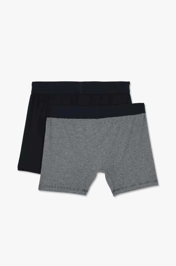 Lot de 2 boxers Eden Park gris et marine