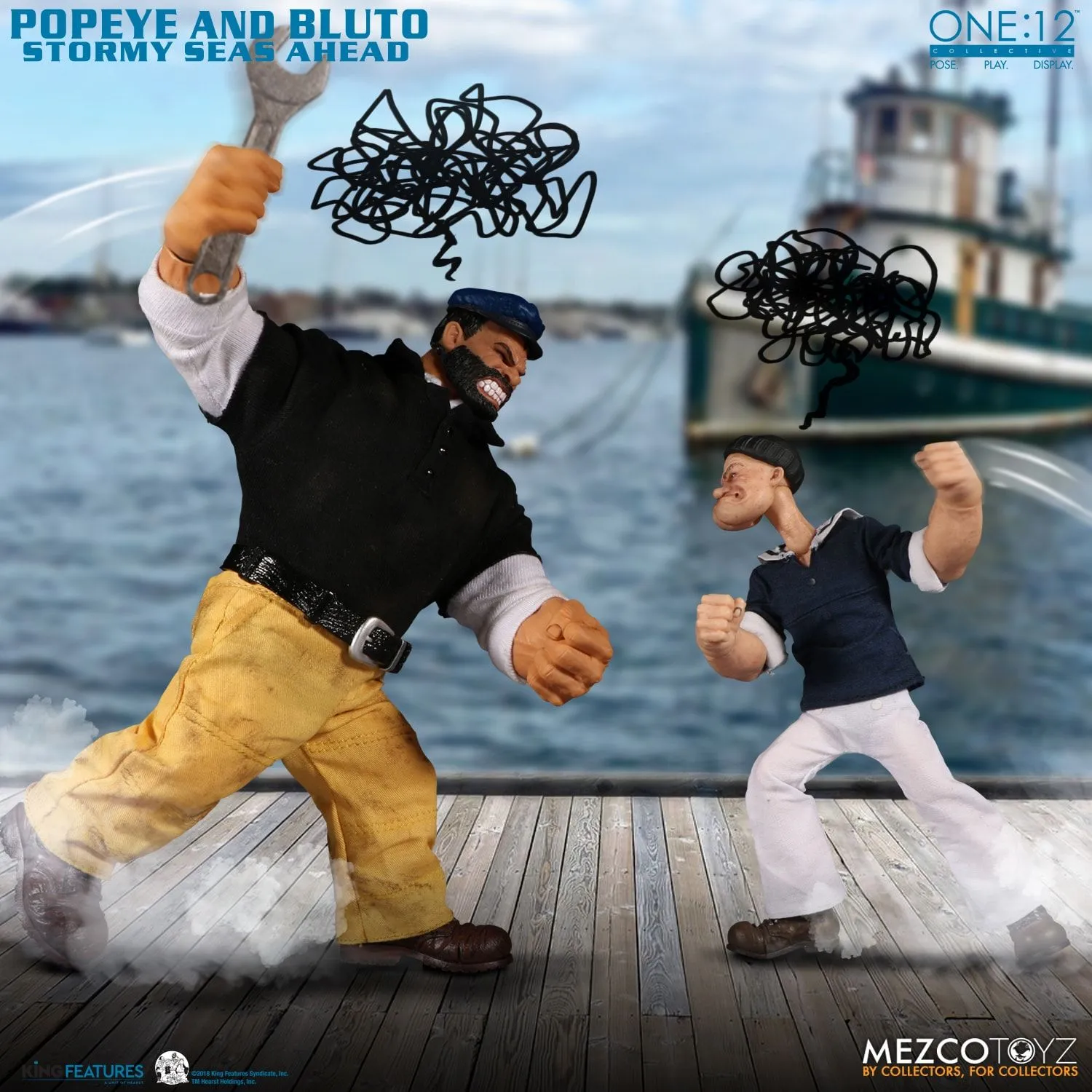 Mezco One:12 Popeye & Bluto: Stormy Seas Ahead Deluxe Box Set