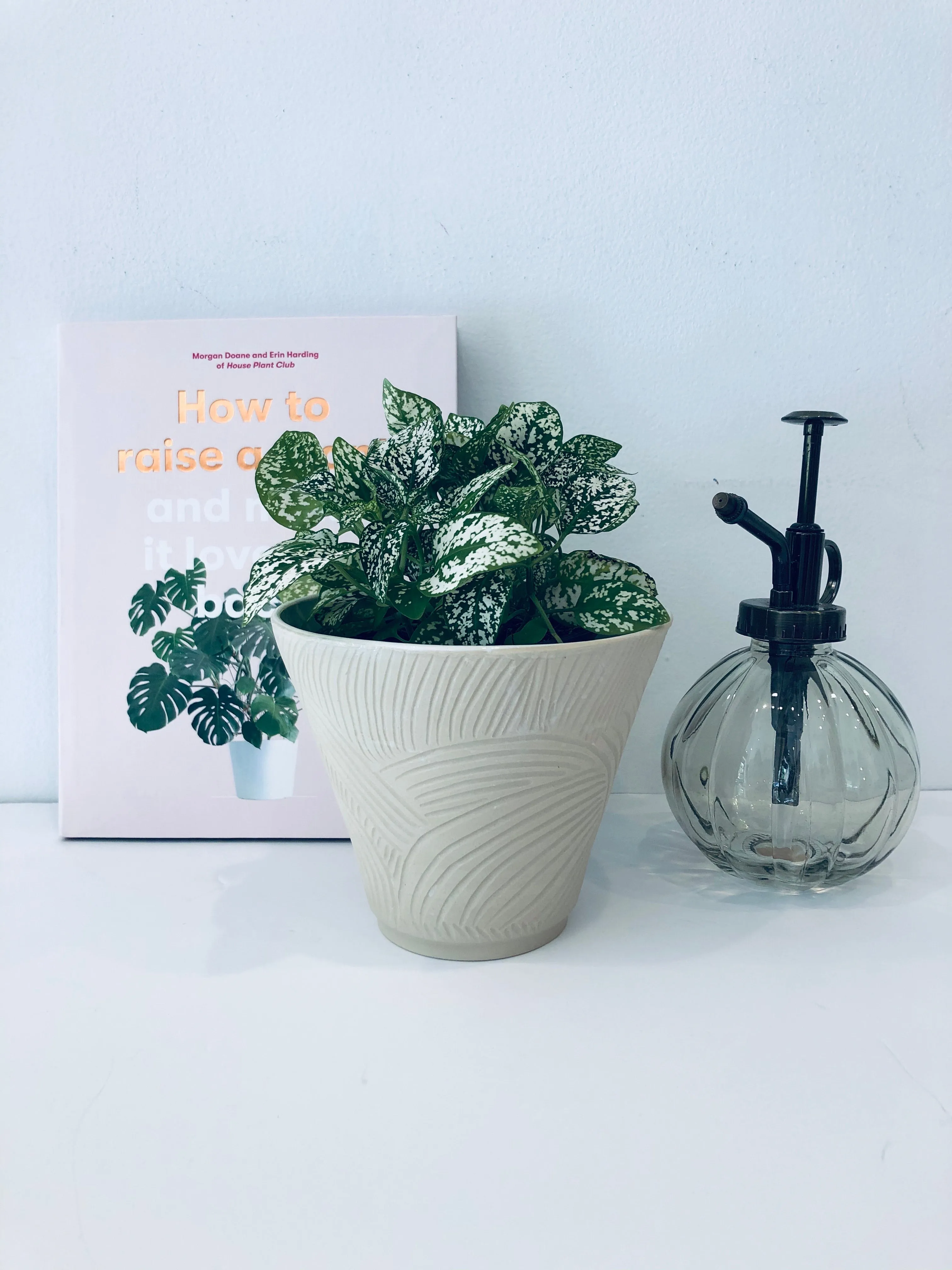 Neutral Etched Planter