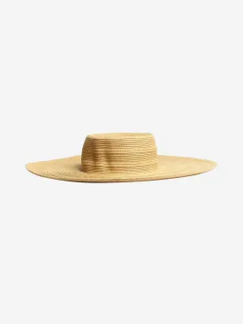 Neutral straw hat
