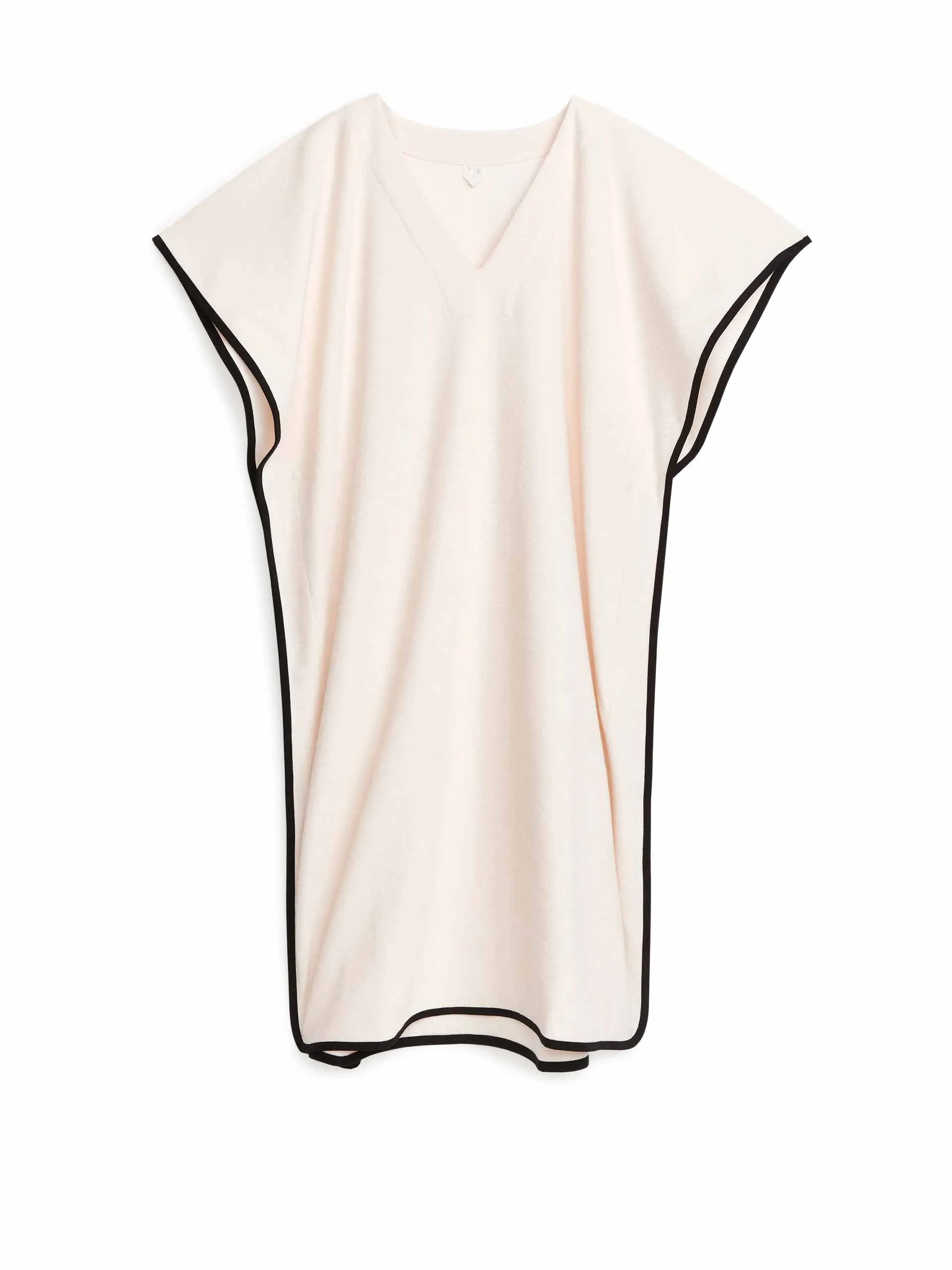 Neutral towelling tunic