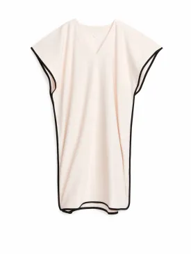 Neutral towelling tunic