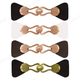 PU Leather Metal Closure Buckle for Purse/Coat/Jacket