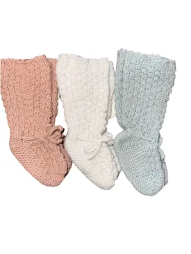 Rice Stitch Knee Socks