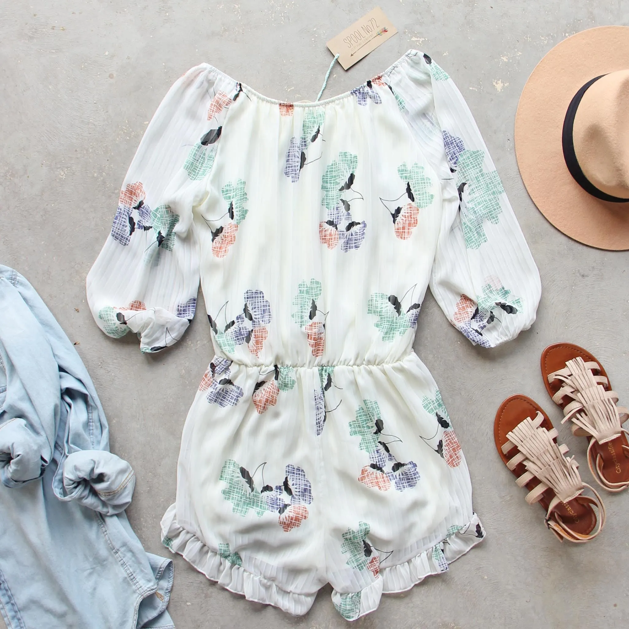 Sage Fox Romper