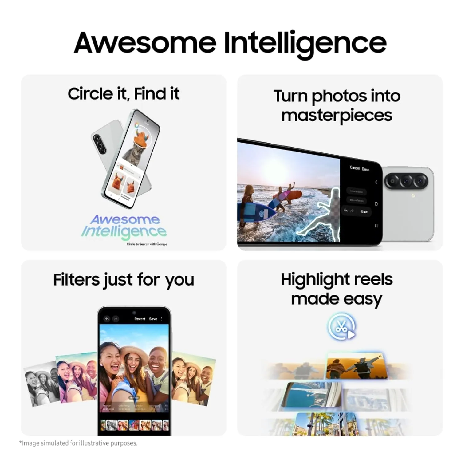 Samsung Galaxy A56 5G (Awesome Olive, 12GB, 256GB) | Awesome Intelligence: Circle to Search, Intelligent Editing | Awesome 6 OS & 6 Years Security Updates | IP67