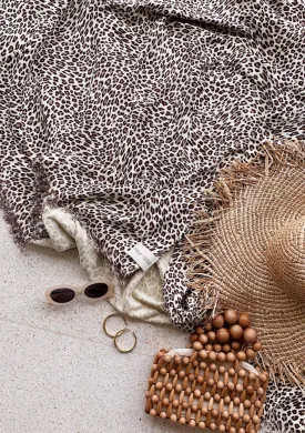 The Beach people Amur leopard travel towel