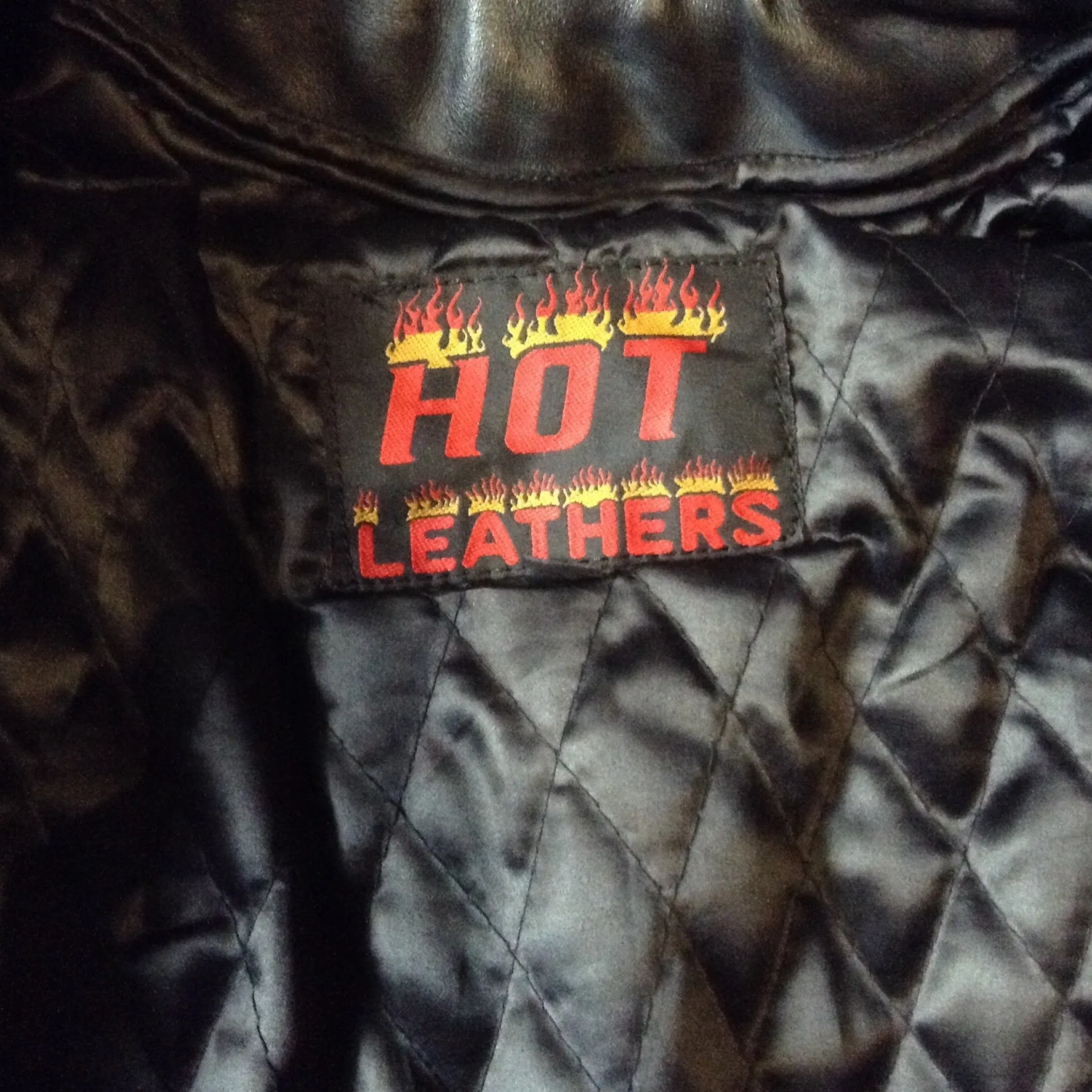 Vintage Hot Leathers Brown and Black Moto Jacket