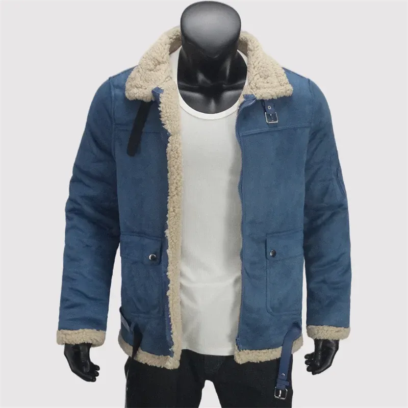 Winter Kalte Herrenjacke Reißverschluss Fleece Warme Mäntel Straße Winddicht Lässige Herrenbekleidung Oberbekleidung Reversjacken S-5XL